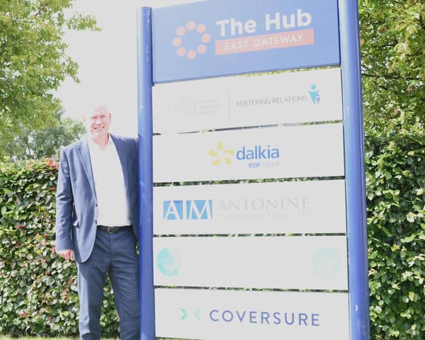 Coversure managing director Graham Lilley celebrates the firm's award
(Picture: Submitted)