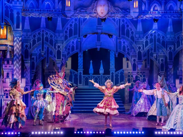 The Edinburgh King's cast of Sleeping Beauty (left to right) Nicola Meehan, Clare Gray, Grant Stott, Allan Stewart, Jordan Young, Sia Dauda