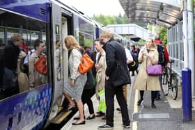 Falkirk High Station recorded the highest number of entry and exits locally according to the latest figures. Picture: Michael Gillen