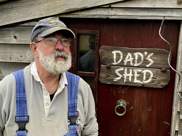 Campbell McDonald outside his workplace at his Whitecross home. Pic: Contributed