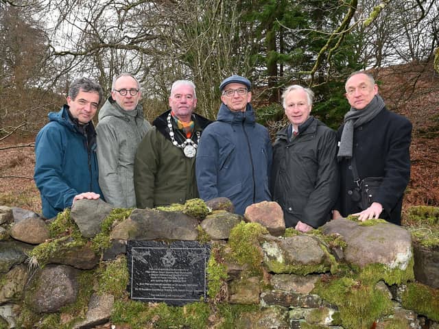 The plaque was unveiled at an emotional ceremony at the weekend