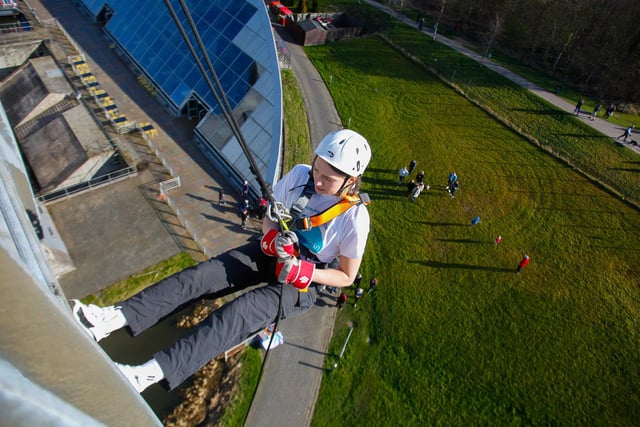 2022 Strathcarron Hospice fundraising abseil raising over £11,000