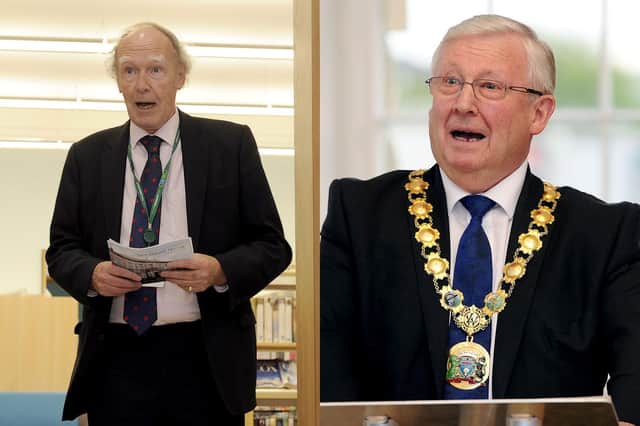West Lothian Council leader Lawrence Fitzpatrick and Provost Tom Kerr.