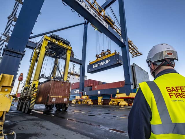 The arrival of the Vanquish at the Port of Grangemouth launched a new-short sea shipping call with Samskip for Scottish exporters and importers direct into mainland Europe