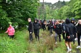 Cole's family and friends were joined by around 200 members of the public on Saturday's search. Pic: Michael Gillen
