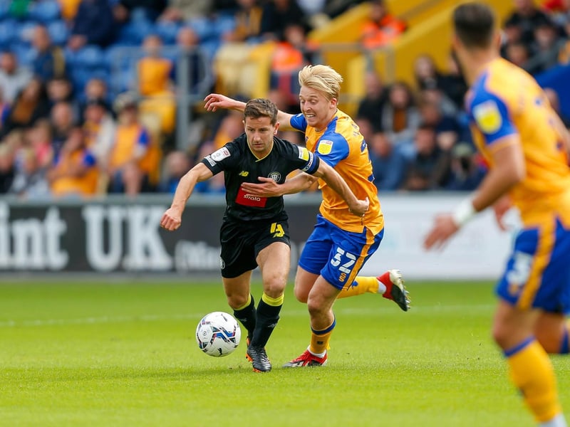 George Lapslie tackles Josh Falkingham.