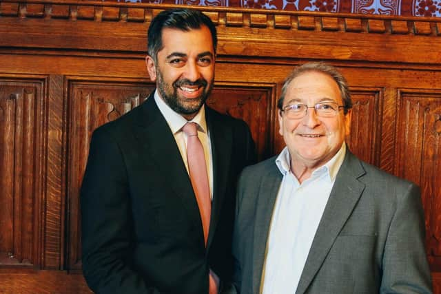 First Minister Humza Yousaf with Falkirk MP John McNally. Pic: Contributed