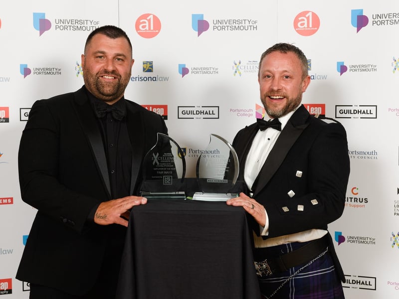 The News Business Excellence Awards 2021. Pictured is: Mack McHugh and Aarron Buxon of Fair Ways. Picture: Keith Woodland (080721-22)
