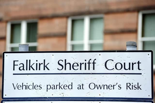 Burt appeared at Falkirk Sheriff Court last Thursday after sending a woman a threatening photograph of him holding a gun