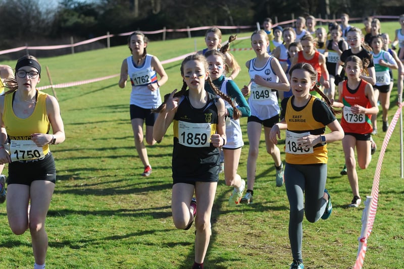 Vics' Amy Taylor finished 64th in the under-13s girls' race with a time of 15:38