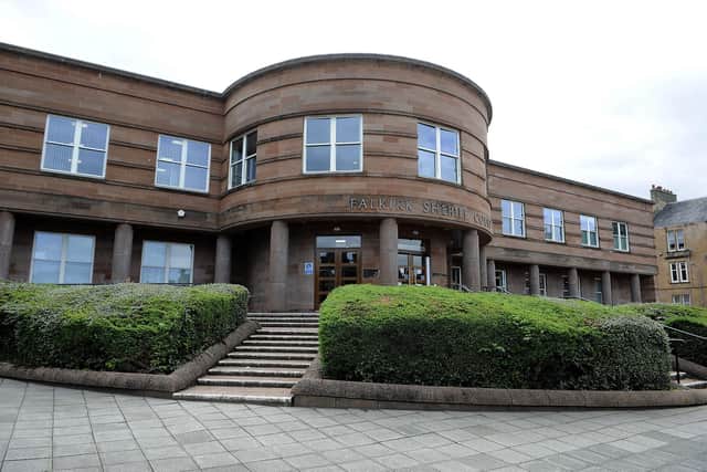 A man is due to appear at Falkirk Sheriff Court after allegedly making a threat to kill a neighbour. Picture: Michael Gillen.