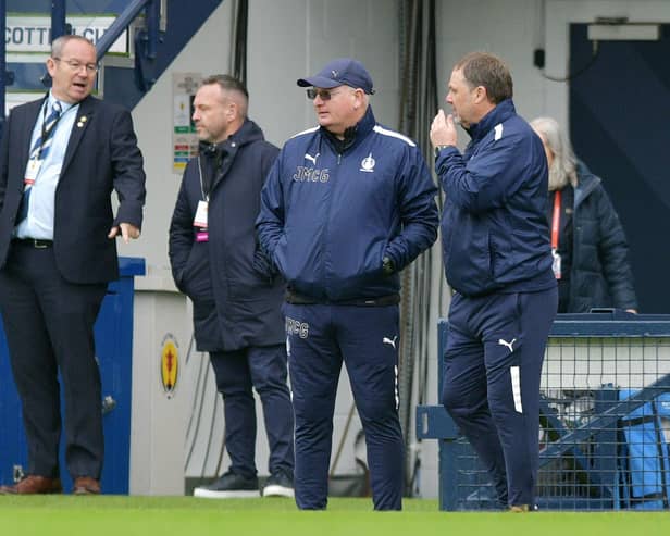 Falkirk boss John McGlynn was "proud" of his team's performance against Inverness Caledonian Thistle despite the scoreline (Pictures by Michael Gillen)