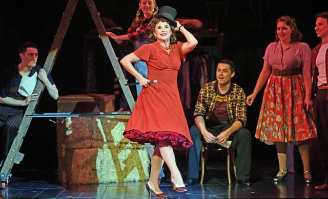 Sally Ann Triplett as Martha Watson in White Christmas at the Edinburgh Playhouse