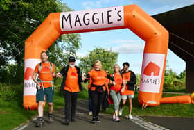 Participants taking part in Meander to Maggie's 2022.