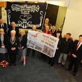 The last time people were able to join in a wreath laying ceremony in Falkirk for International Workers Memorial Day was in 2019