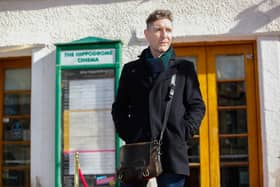 Actor Paul McGann outside the Hippodrome ahead of his HippFest 2022 appearance.  Pic: Scott Louden.