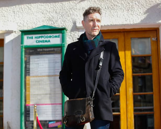 Actor Paul McGann outside the Hippodrome ahead of his HippFest 2022 appearance.  Pic: Scott Louden.