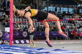 Falkirk Vics' Lucy Boules placed sixth for her 1.54m high jump (Photo: Bobby Gavin/Scottish Athletics)