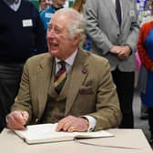 King Charles III visited Aboyne and Mid Deeside Community Shed in Aberdeenshire last week. Falkirk Council staff will get a holiday to mark the coronation.  (Pic: Andrew Milligan - WPA Pool/Getty Images)