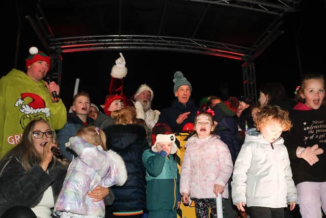 The lights will be switched on on Sunday afternoon.