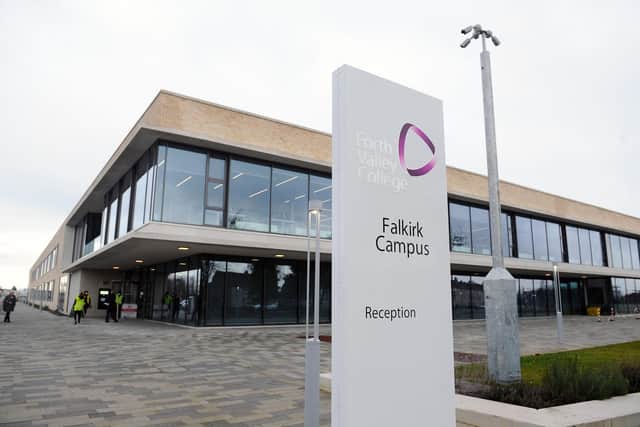 Forth Valley College's Falkirk campus has provided benefits to the local community