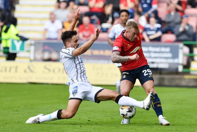 Calvin Miller takes on Dunfermline at East End Park back in August