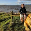 Grace Kidd with guide dog Mollie. Pic: Contributed