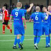 Bo’ness United kicked off the Scottish Lowland Football League campaign with a comfortable 3-0 win over Cumbernauld Colts at home on Saturday (Photos: Scott Louden)