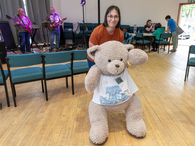 Teddy B helped played a big part in the day of community fun.