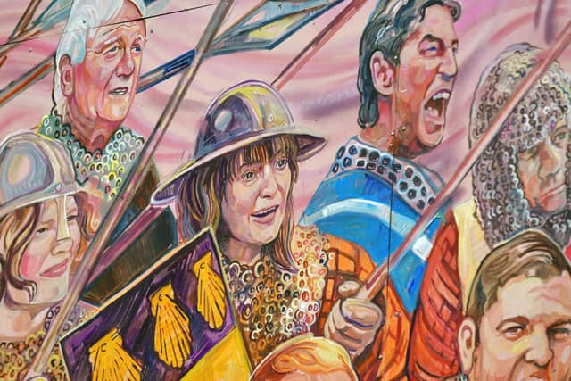 Lorraine Kelly is one of the faces to feature in the mural.  (Pic: Michael Gillen)