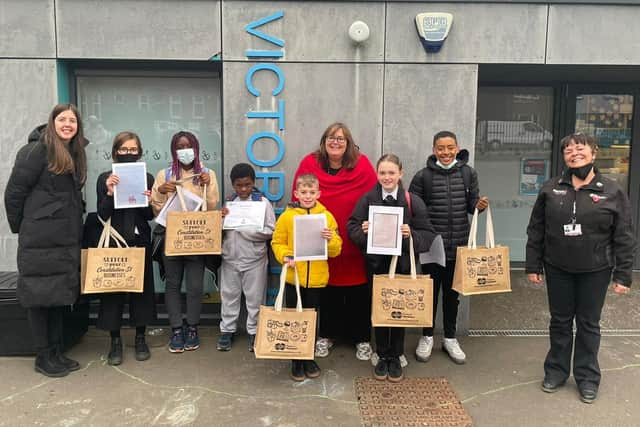 Primary 7 students of Victoria Primary School, Edinburgh, who wrote poems and letters for the 2022 time capsule