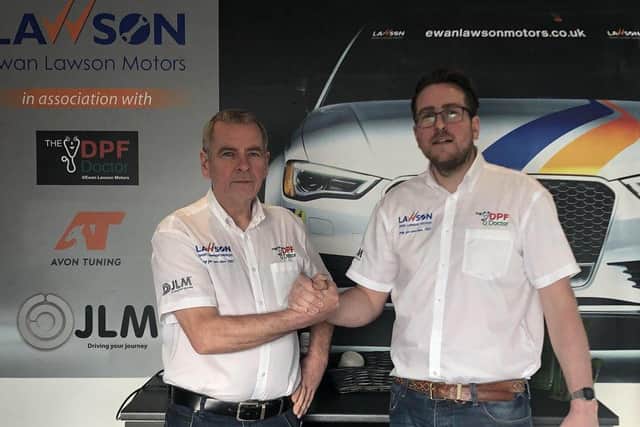 Father and son duo Ewan and Barry Lawson, of Larbert firm Ewan Lawson Motors.