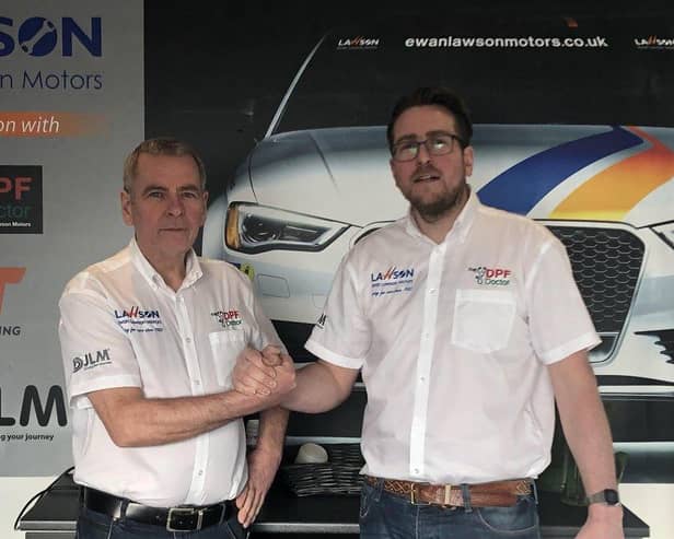 Father and son duo Ewan and Barry Lawson, of Larbert firm Ewan Lawson Motors.