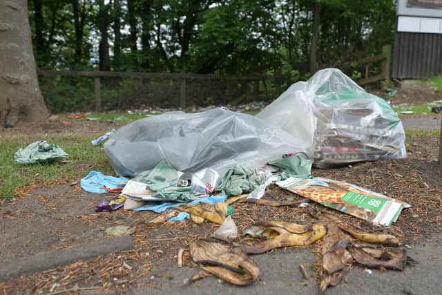 Three men have been reported in connection with a fly-tipping incident in Grangemouth. Picture: Michael Gillen.