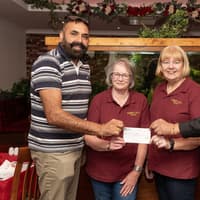 Larbert restaurant's donation to community venue