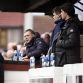 Max Christie watches on from the stand during Saturday's cup tie at Prestonfield against Linlithgow Rose (Pictures by Alan Murray)