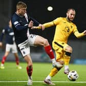 08-10-2024. Picture Michael Gillen. FALKIRK. Falkirk Stadium. Falkirk FC v Livingston FC. Season 2024 - 2025. SPFL William Hill Championship. Match Day 6. Luke Graham 22 and Stevie May 17.
