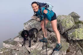 Scottish SPCA supporter Lynne Lamont with her dog Bramble.