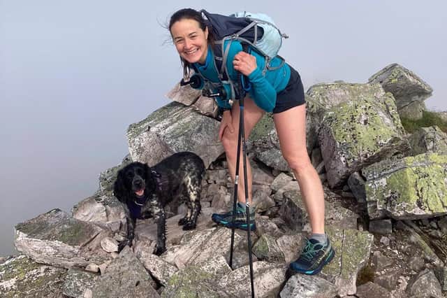 Scottish SPCA supporter Lynne Lamont with her dog Bramble.