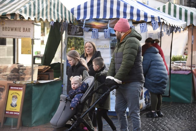 The first Falkirk Producers Market of 2024 took place on Saturday.