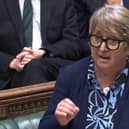 Christine speaking in the House of Commons