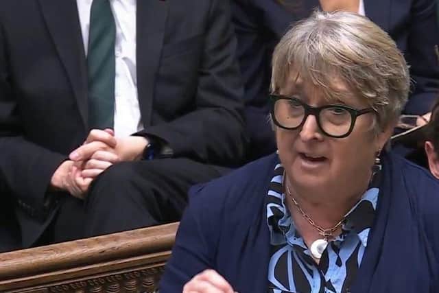 Christine speaking in the House of Commons