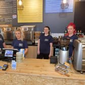 Staff at Bob and Berts in Falkirk have been preparing the café for it reopening for takeaway and sit-in customers on Thursday, July 16. Picture: Michael Gillen.