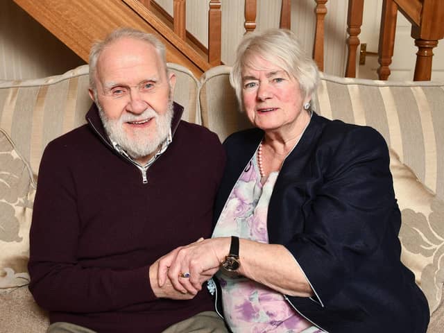 Robert and Elizabeth Paterson celebrate 60 years of marriage on October 9. Pic: Michael Gillen