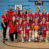 Falkirk Fury’s under-16 cadette women were the Falkirk clubs first SBC Scottish Cup winners of the weekend (Pictures by Gary Smith)