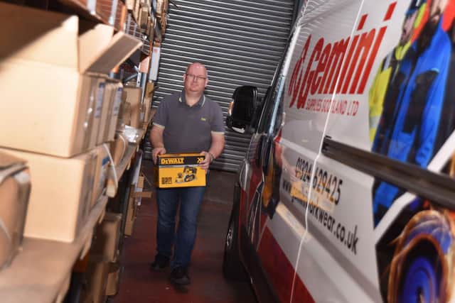Mark Paterson of Gemini Supplies turned to Falkirk Council’s Business Gateway team for advice applying for the Scottish Government’s Business Support Fund