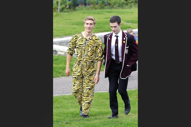 Mate, what are you wearing? I think you'll find it's regulation school uniform.