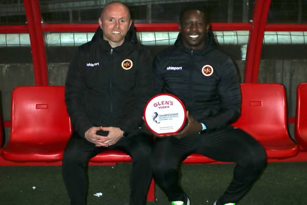 Marvin Bartley with his Stenny assistant Neil Hastings