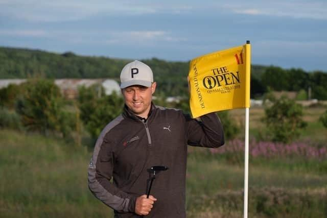 Falkirk golfer Graeme Robertson sealed a 151st Open spot at Dundonald Links on Tuesday (Photo: Dundonald Links)