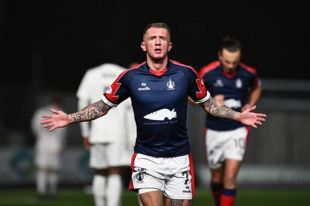 09-01-2024. Picture Michael Gillen. FALKIRK. Falkirk Stadium. Falkirk FC v Cove Rangers FC. Season 2023 - 2024. Matchday 20. SPFL cinch League One.:.